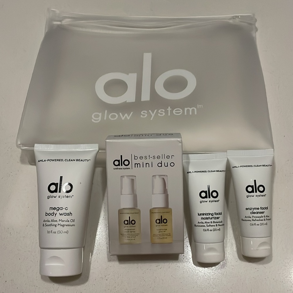 ALO Yoga Glow System Skincare Set - brand new